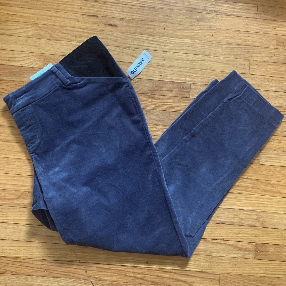 NWT soft blue grey side panel pixie ankle pants
